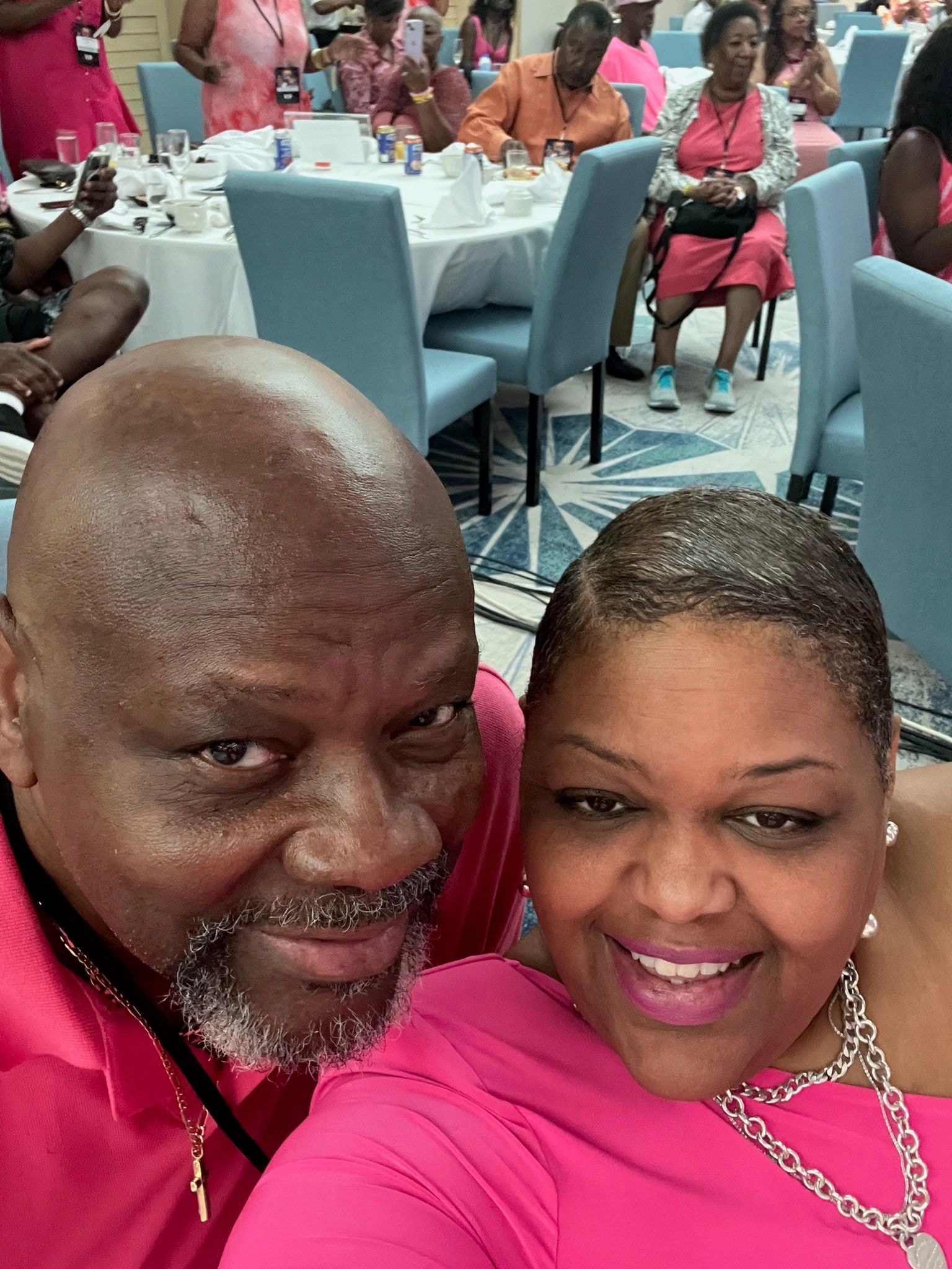 Couple at indoor event